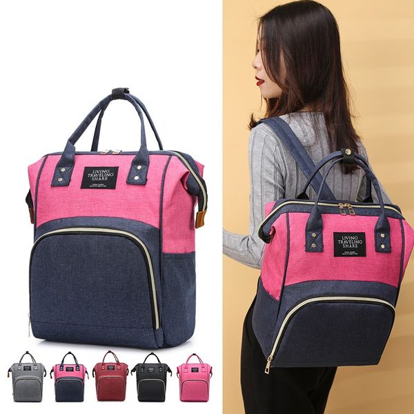 

mommy maternity package more function both shoulders large capacity baby diaper nappy wetbag feeding bottle zipper wet bags