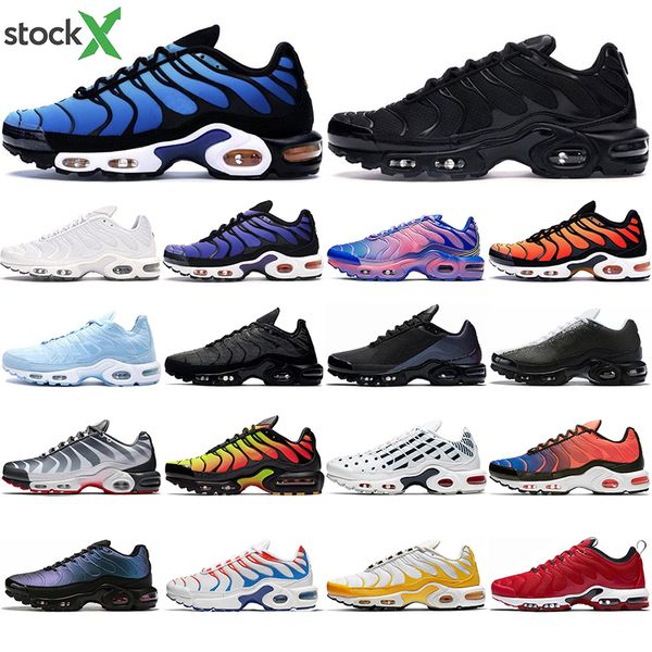 

new tn plus se running shoes for mens white black red hyper blue 3d glasses throwback future mens trainer sports sneaker size 40-45