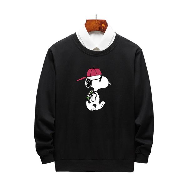 

дизайнер толстовка для мужчин мода животных pattern trackshirt повседневная собака pattern пуловер роскошные оптовые осень одежда, Black