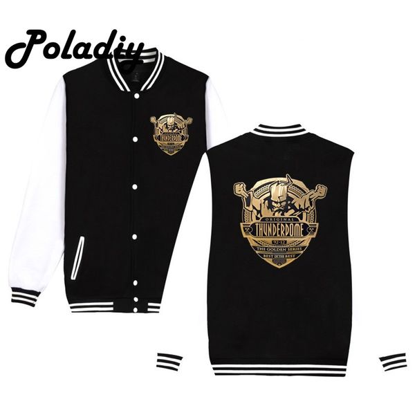 

thunderdome id &t hardcore techno and gabber boys kpop men jacket baseball uniform men's jackets sportswear hoody uniform, Black;brown