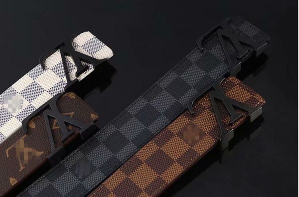 

115luxury belts designers beltslv for men buckle belt male chastity beltslv fashion mens leather belt wholesale box, Black;brown
