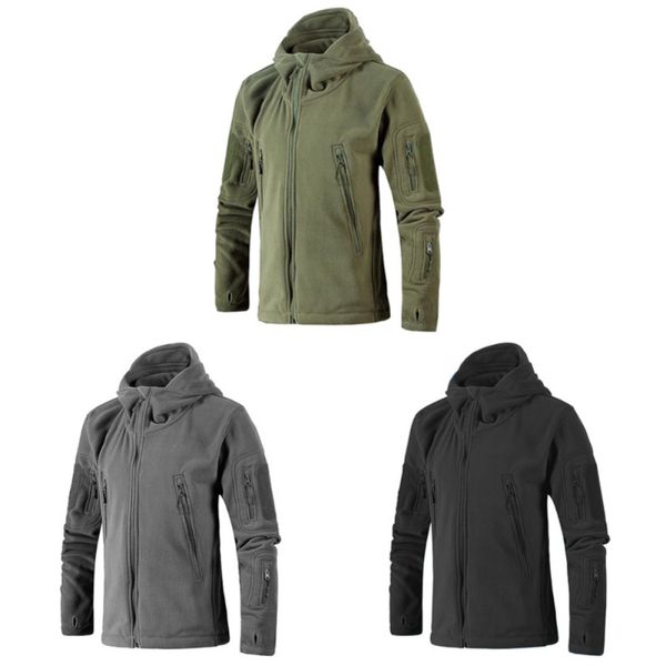 

tactical outdoor suit men's sportswear hiking sports hooded jacket, Blue;black