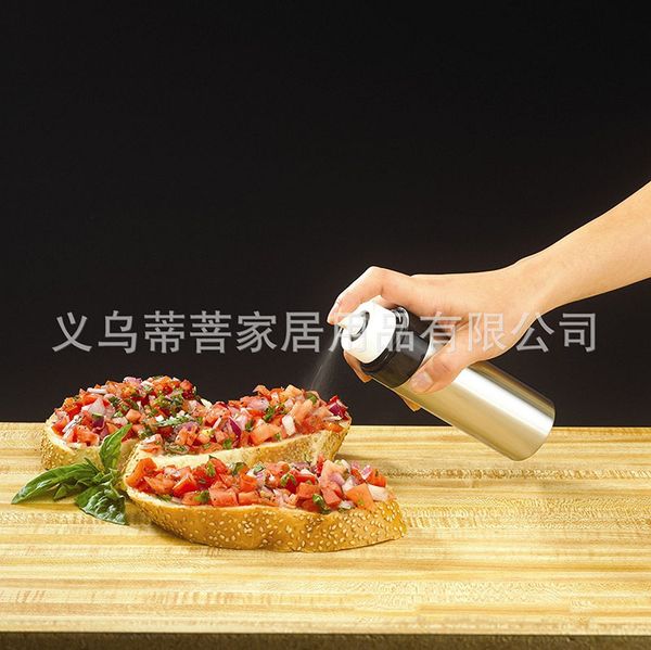 

stainless steel oil bottle pourer kitchen spray bottle liquid container bbq oil injection bottle zx-a53 seasoning oil bottles