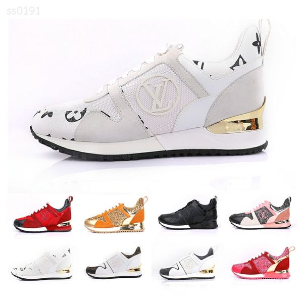 

2020 new luxury wild casual shoes women trainers men sports shoes genuine leather fashion mixed color handsome platform women shoes, Black