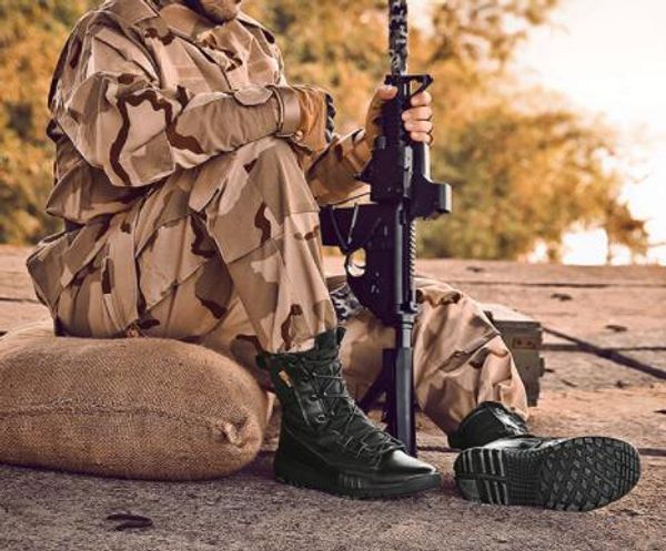 sport grandi uomini alta banda esercito forze speciali resistenti all'usura stivali tattici antiscivolo grande deserto scarpe da combattimento sneaker da allenamento yakuda negozio online locale