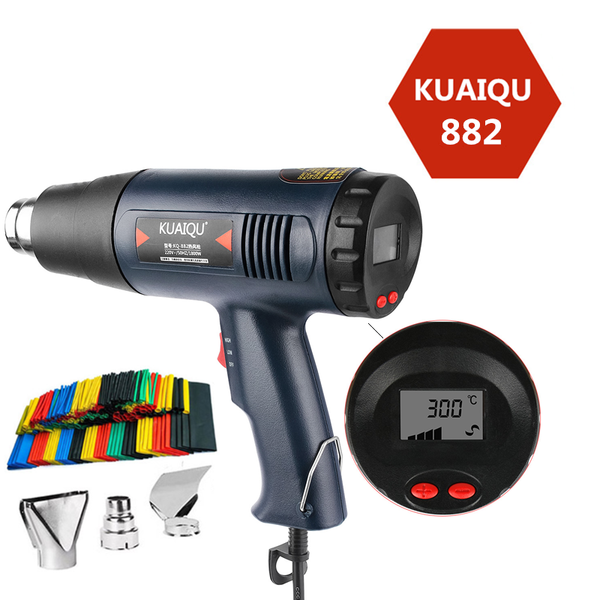 

electric building hair dryer professional air gun soldering temperature-controlled heat gun soldering tools + nozzle