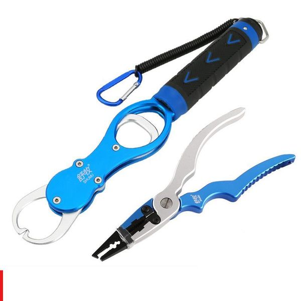 

aluminum alloy road clamp fish control band scale multifunction hook clamp fishing supplies