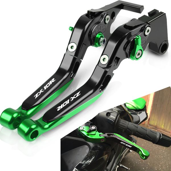 

cnc motorcycle adjustable foldable levers brake clutch levers handlebar hand grips ends for zx10r zx-10r 2004 2005