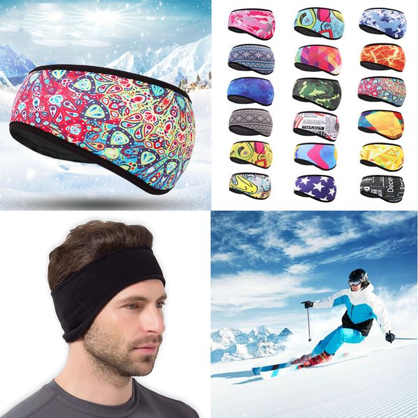 

winter warm polar fleece earmuffs hat sports running cycling ski fleece ear protect headband comfortable soft 2019 new, Black