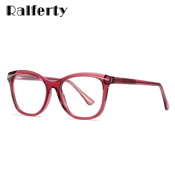 

ralferty 2020 glasses frames women optical fashion square tr computer glasses anti blue light game goggles oculos de grau, White;black