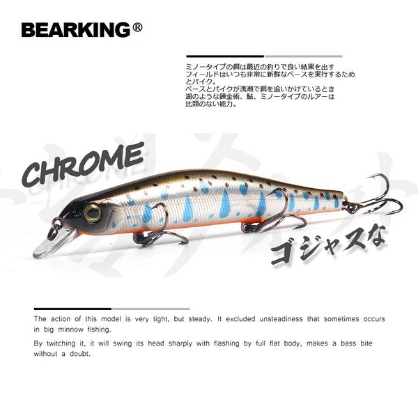

bearking 11cm 17g magnet weight system long casting new model fishing lures hard bait dive 0.8-1.2m quality wobblers minnow