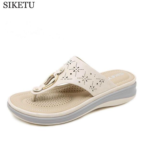 

2019 new arrival women fashion platform mid heel women flip flops beach sandals rhinestone slippers shoes pantoufle femme c402, Black