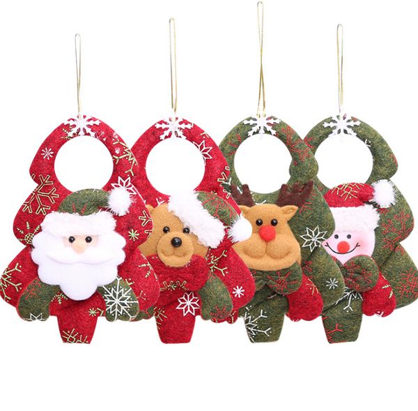 

new christmas decorations christmas tree pendants christmas non-woven pendants three-dimensional santa claus pendants