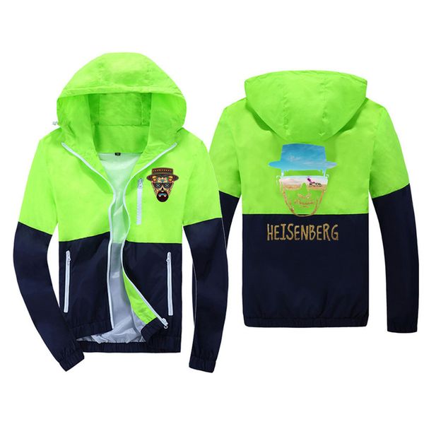 

heisenberg walter breaking bad movie 2019 bomber windbreaker jacket men's bomber windbreaker jacket casaco de moletom masculino, Tan;black