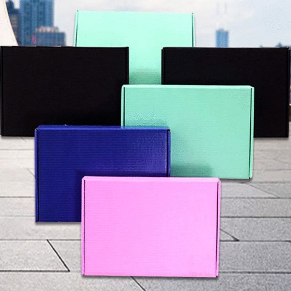 

10pcs/lot corrugated paper box aircraft carton gift packing box t-shirt package hard gift custom made