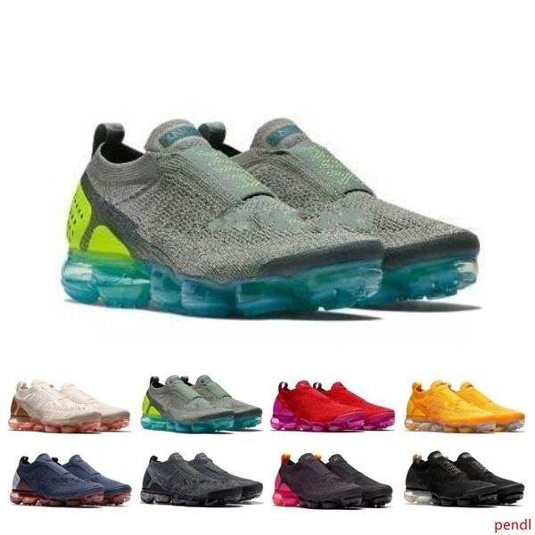 

wholesale moc 2 releasing men running shoes laceless multicolor triple black red yellow women sports trainers racer shoe sneakers
