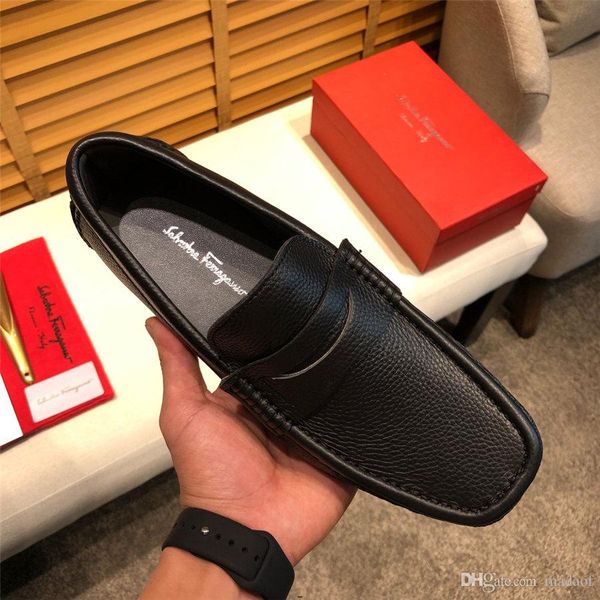 

19fw luxury chaussure homme office business wedding suit dress loafers brown black shoes double hasp genuine leather men shoes casual lisy1