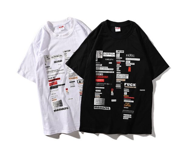 

Mens Letter Printed Brand T-Shirts Summer Short Sleeve Casual Loose Tshirts O-neck Soft Hommes Tees Tops