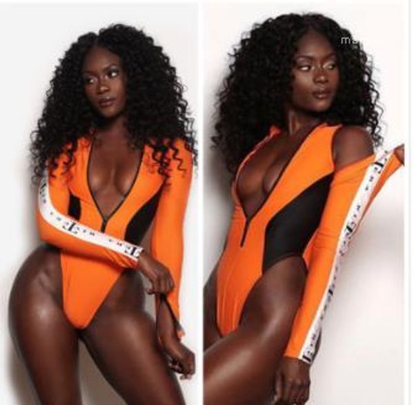 

one piece bikini summer clothes designer new beach playsuits swimwear fashion candy color, White;black