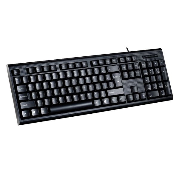 

2020 r standard gaming office usb cable keyboard with multimedia keys black wire
