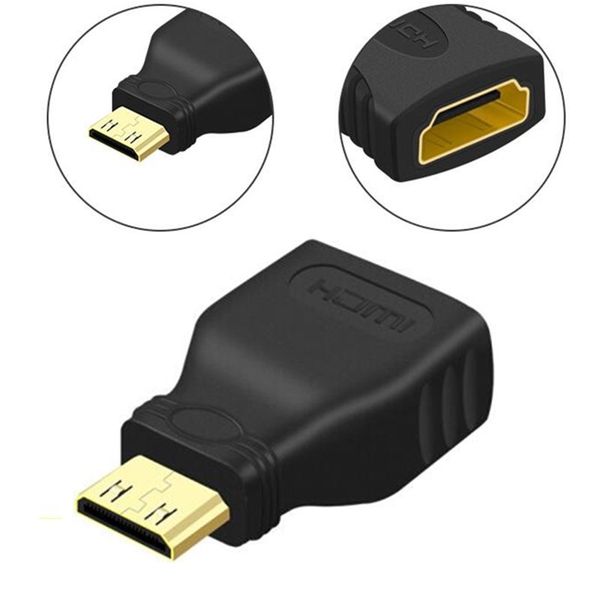 

Позолоченный мини-HDMI HDMI-адаптер 1080P для стандартного HDMI-удлинителя