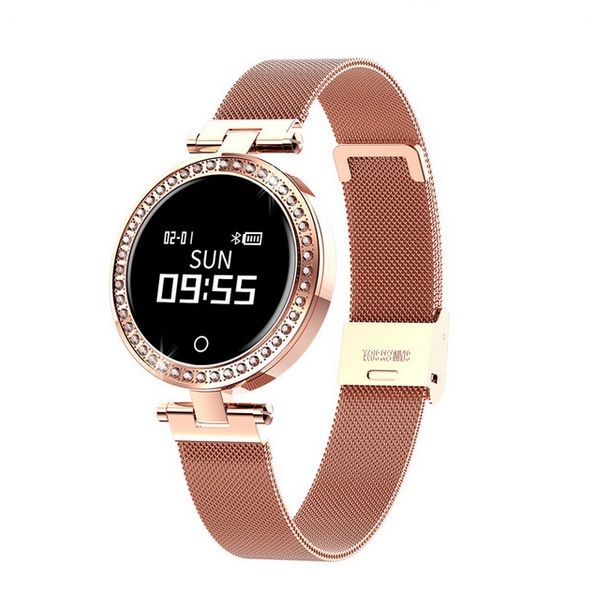 

x10 round smart watch for women ip68 heart rate monitor message call reminder pedometer calorie smartwatch women for android ios