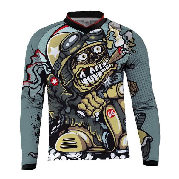 

2020 dh downhill moto jersey mountain bike long sleeve motocross jersey mtb uniform shirt cycling clothing motorcycle clothing, Black;red