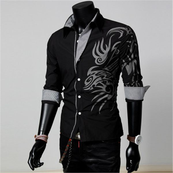 

spring autumn features shirts men casual jeans shirt new arrival long sleeve casual slim fit men's clothing shirts, White;black