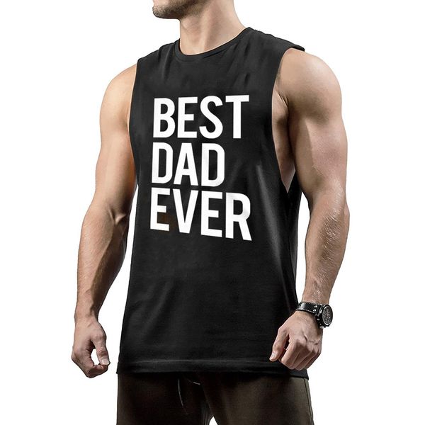 

лучший dad ever монтажн muscle мужская стрингер жилет разрезали стороны workout tank tops gym бодибилдингу футболки отцы день подарки для па, Gray;blue
