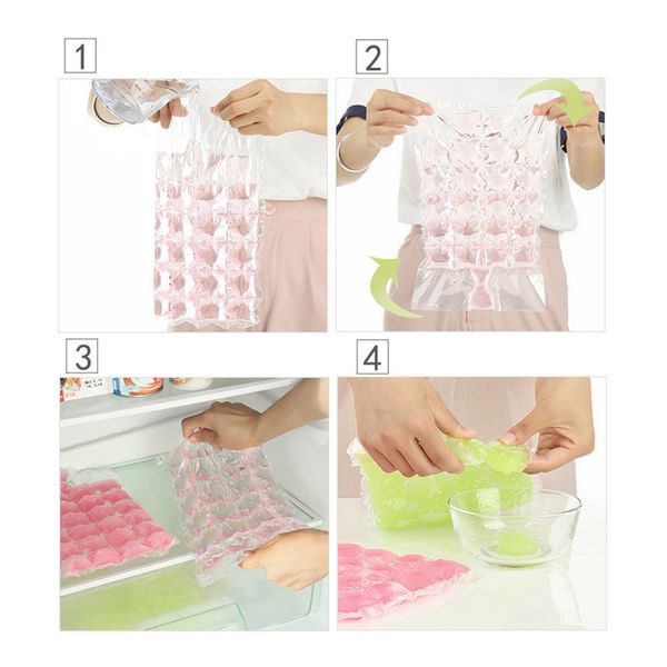 

self-sealing disposable ice pack frozen ice cube mold ice bag food grade silicone folding telescopic funnel kitchen mini funnel