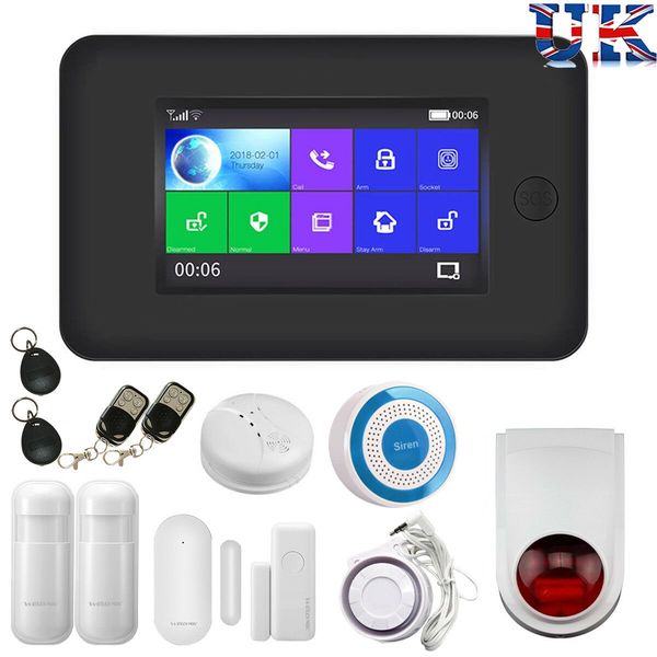 Wireless Full Touch Screen Gsm Wifi Smart Home Burglar Security