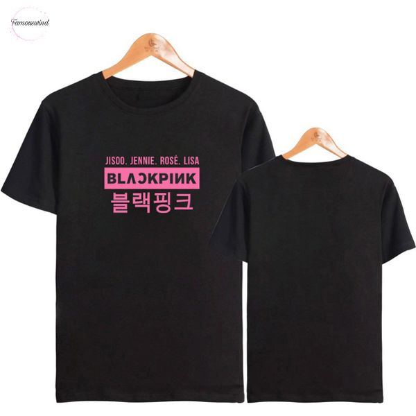 

blackpink kpop t shirt style summer t shirts short sleeve harajuku womens plus size 5xl ropa mujer 2019, White