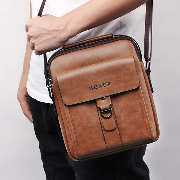 

maison fabre men's gentleman fashion simple leisure single shoulder messenger bags men's bags handbag large capacity dropship 7#