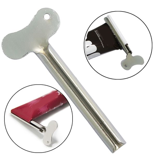 

stainless steel metal tube toothpaste squeezer tube bathroom hair color dye cosmetic paint squeezer dispenser for washroom
