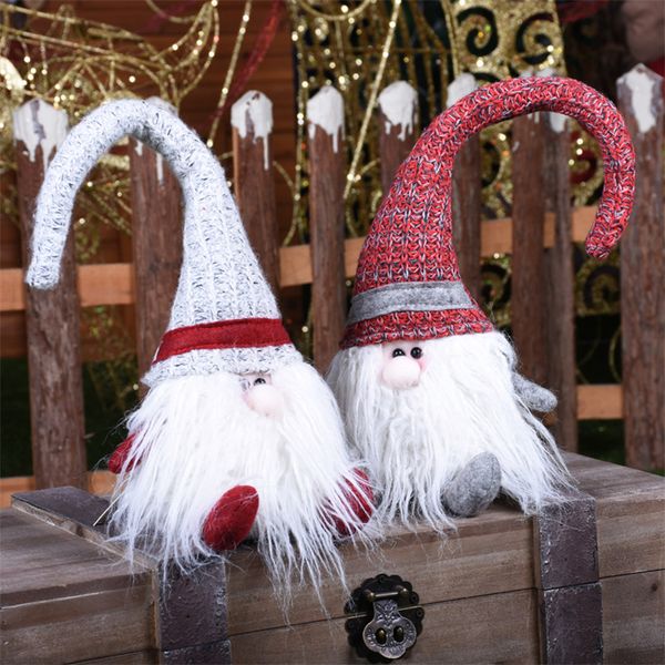 

big hat chritsmas santa claus toys xmas tree decoration chritsmas gift new year decor small cute father christmas natale 2019