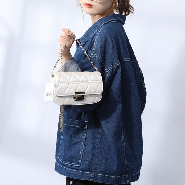 

элегантная dainty женщины кожа закрылки сумка все матч мода плечо crossbody сумки ladiies досуг довольно цепь сумка болс df586