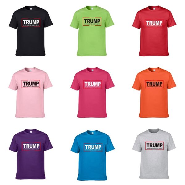

летняя crew neck топы тис мужская майка с коротким рукавом trump футболки hip hop мода письмо печати mens конструктора streetwear спорт трам, White;black