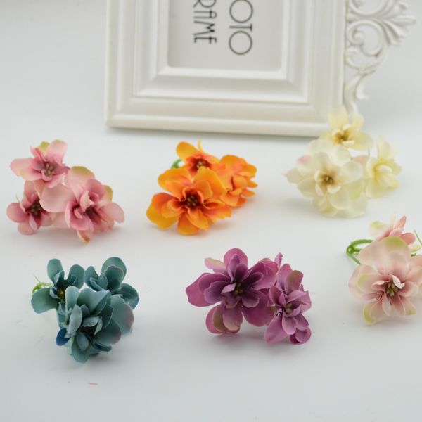 

hydrangea silk artificial flowers head wedding decoration 10pcs/lot bride bouquet/bride headdress decorative wrist fake flowers