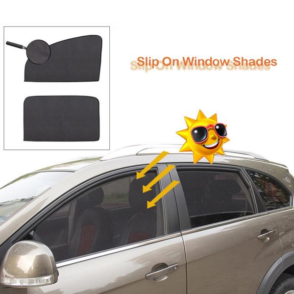 

2pcs/set brand new polyester mesh magnetic sunshade car windows size universal car exterior accessories #605