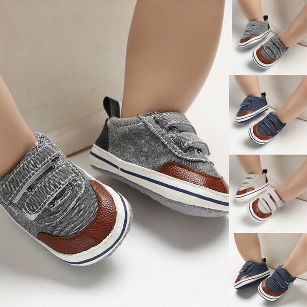 

baby shoes cute newborn baby boys girls crib casual shoes toddler infant canvas star pattern soft sole pram anti-slip sneaker, Black