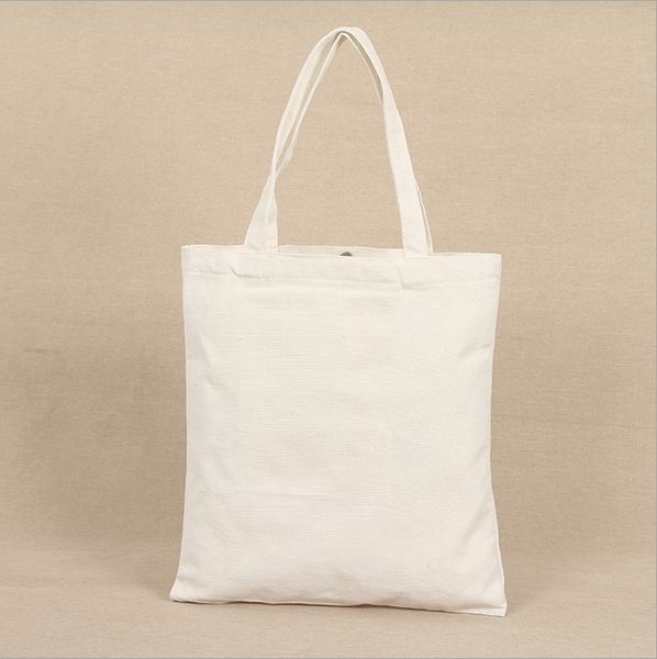 Wholesal Nuovo modello vuoto Canvas Shopping Bags Eco riutilizzabile borsa tracolla pieghevole Tote Cotton Tote Bag