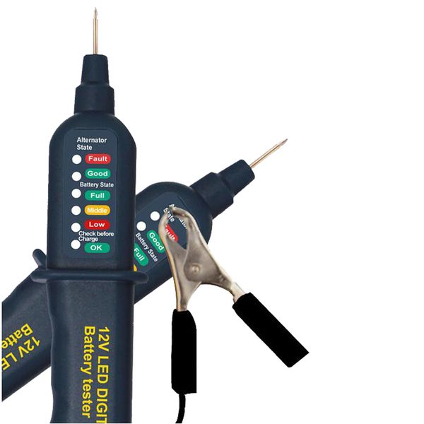 

car battery tester 6led lights battery tester 12v multi-function test pen vt15c