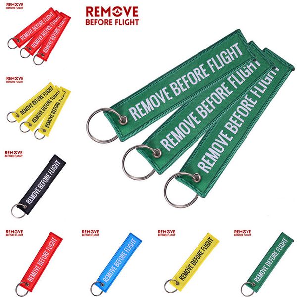 

remove before flight luggage tag keychain air pendant tube label key chain ring with metal circle luggage handbag pendant e22101, Red;brown