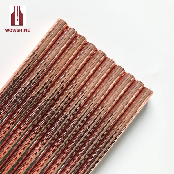 

wowshine new rose gold drinking straw milk straw 100pcs/lot diameter 8x215mm