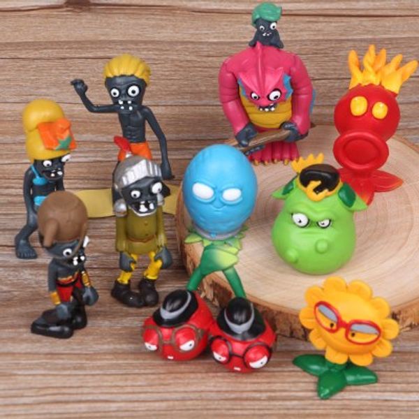 

plants vs zombies pvc action figures pvz plant + zombies collection action figures toys gifts plant zombies model