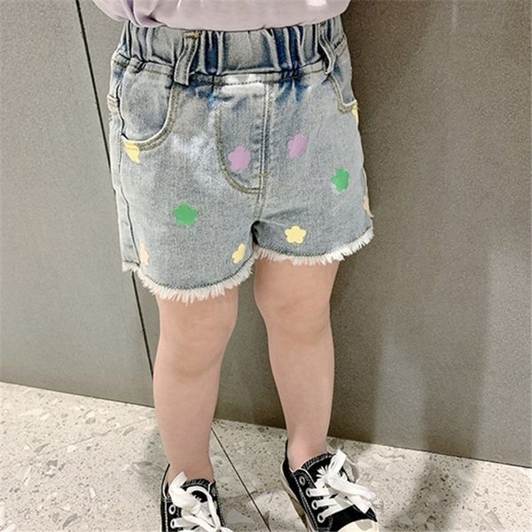 

girls' 2020 western-style summer and jeans shorts and jeans clothes children's pants girls' baby shorts thin baby wear all-ma, Blue