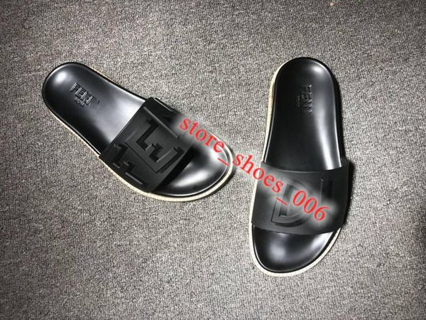 

2020 xshfbcl women black rubber slides luxe designer mens sandal fashion new style casual shoes womens slipper size 36-45, Black;red