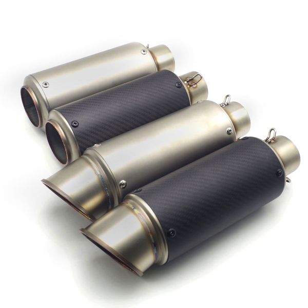 

for varadero 125 yamaha sr 250 royal enfield himalayan 51/61mm inlet universal motorcycle exhaust scape moto muffler pipe