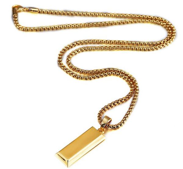 

20pcs hiphop золотой куб бар necklacependant хип-хоп ювелирных танец шарм franco мужчины ожерелье цепи r111, Silver