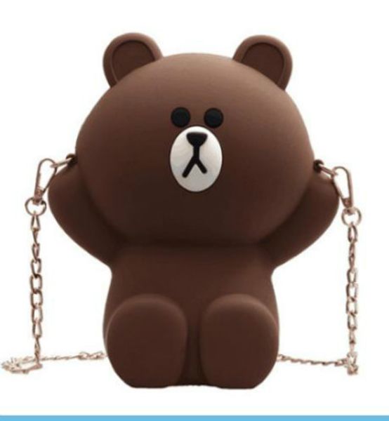

2020 дизайнерская новая женская сумка роскошный медведь мобильный телефон сумка родитель-ребенок одно плечо сумка-мессенджер мультфильм милы